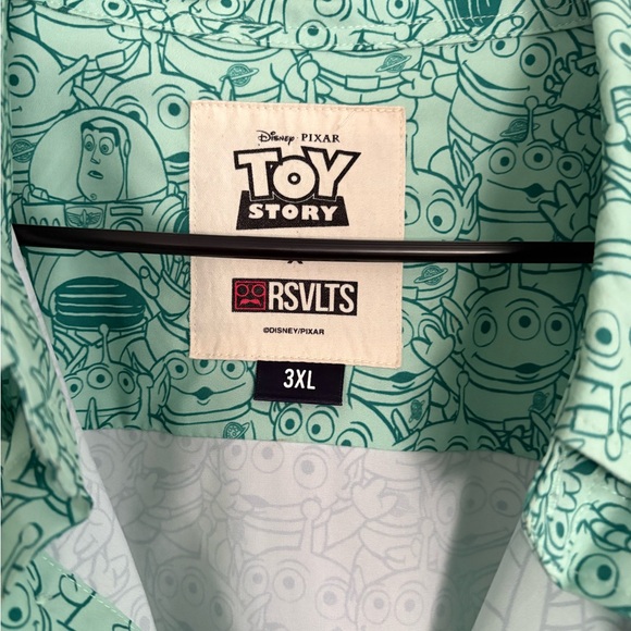 RSVLTS Mint Green Toy Story Men's Shirt - Picture 5 of 5